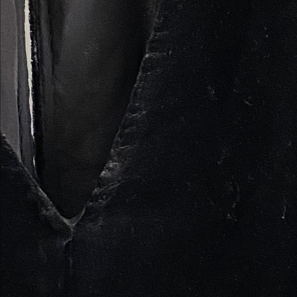 Black Velvet Deep V Blouse - Picture 2 of 2
